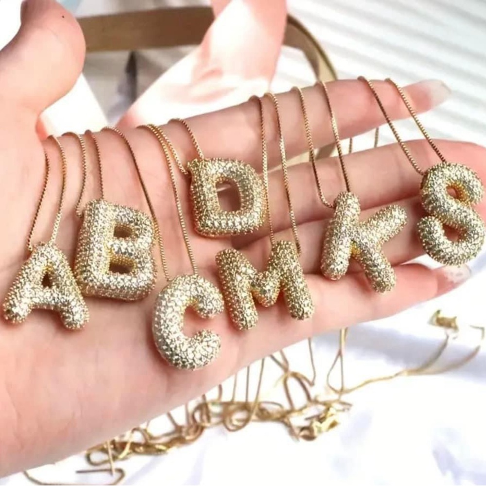 Gold Initial Necklaces